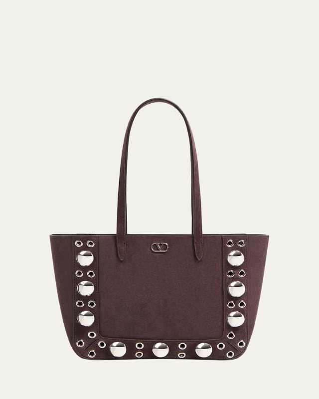 Nellcote Studded Suede Mini Tote Bag